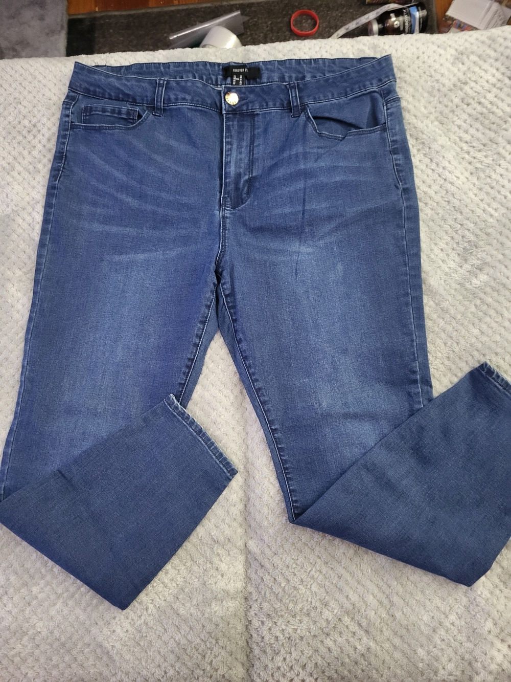 Forever 21 Women Skinny Jeans - Blue
